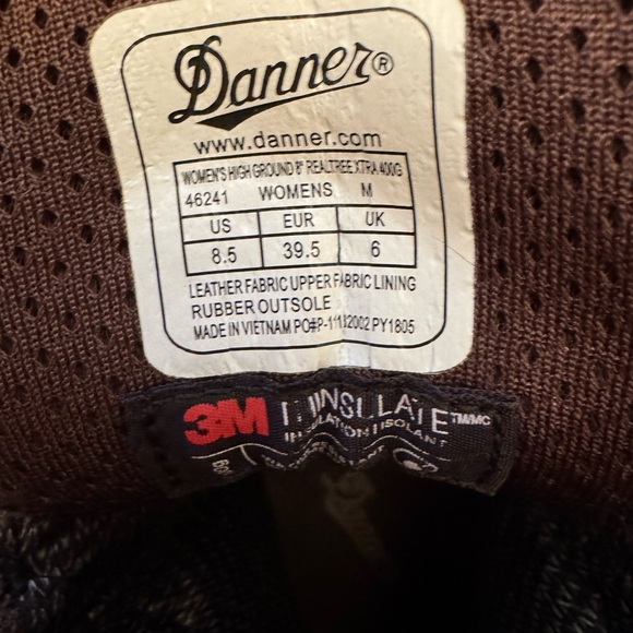 DANNER WOMEN'S HIGH GROUND 8" 400 GRAM HUNTING BOOT - Picture 5 of 8